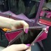 Гаманець рожевий прямокутний подвійна блискавка (DM66101CL)