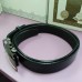  Черный кожаный ремень 3,5 см, пряжка автомат (DM4140KR)