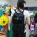 Туристический небольшой многофункциональный спортивный рюкзак чёрный (DM00179178BL)