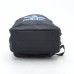 Рюкзак Adidas черный спортивный повседневный с синими буквами (DM3CL)