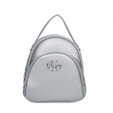 Рюкзак сріблястий із зеленим відтінком невеликий для дівчини (DMQN-1236CL)
