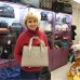 Женская каркасная сумка бежевая  (DMBH907CL)