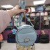 Женская сумка круглая голубая кожзам (DMCM5059CL)