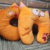 Дорожня подушка помаранчева оранжева Кіт мандрівник (DM22001413KZ)