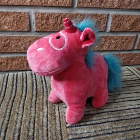 Мягкая игрушка Единорог розовый небольшой с радугой  (DM2200142KZ)