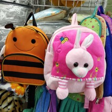 Рюкзак-игрушка для малышей мягкий розовый Зайка  (DM24424-02lB)