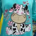 Пижама хлопковая  бирюзовая с брюками женская Турция (DM2005MM)