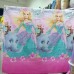 Постельное бельё детское для девочки розовое бирюзовое Принцесса Барби и слон 150*220 хлопок (DM68561KR) 