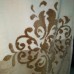 Рушник біло-бежево-коричневий з орнаментом велюр бавовна Чотири полоси для сауни, лазні, ванни, тіла Туреччина (DM50901131DM) 