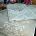Набір рушників біло-сірого кольору з орнаментом велюр бавовна Чотири полоси для обличчя та сауни велюр бавовна Туреччина (DM5090114DM) 