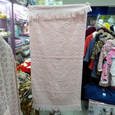 Банное полотенце розовое хлопок Турция с бахромой (DM5090123DM) 