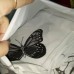 Постельное бельё двуспальное серое Бабочки 180*220 см хлопок ранфорс - двуспальный комплект (DM10149KR) 