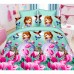 Постельное бельё детское для девочки розовое бирюзовое Принцесса София 150*220 хлопок (DM685611KR) 
