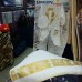 Полотенце крыжма Золотой рисунок на крестины махра хлопок 70 х 140 см Турция  (DM204515OZ) 