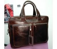 Ділова коричнева шкіряна сумка чоловічий портфель (DMB260102IH)