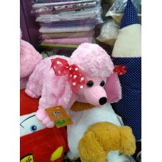 Іграшка-подушка рожева собака Пудель (DM220071KZ)